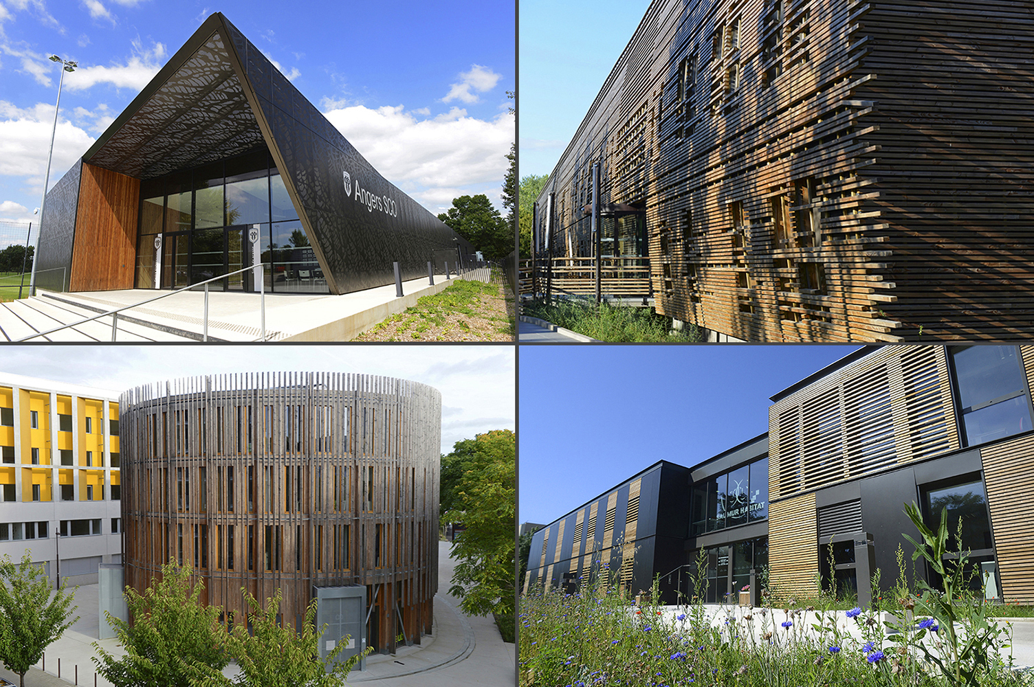 Architecture bois, SCO Angers, Nantes, Saumur-Habitat - Architecture, reportage - Pascal GUIRAUD